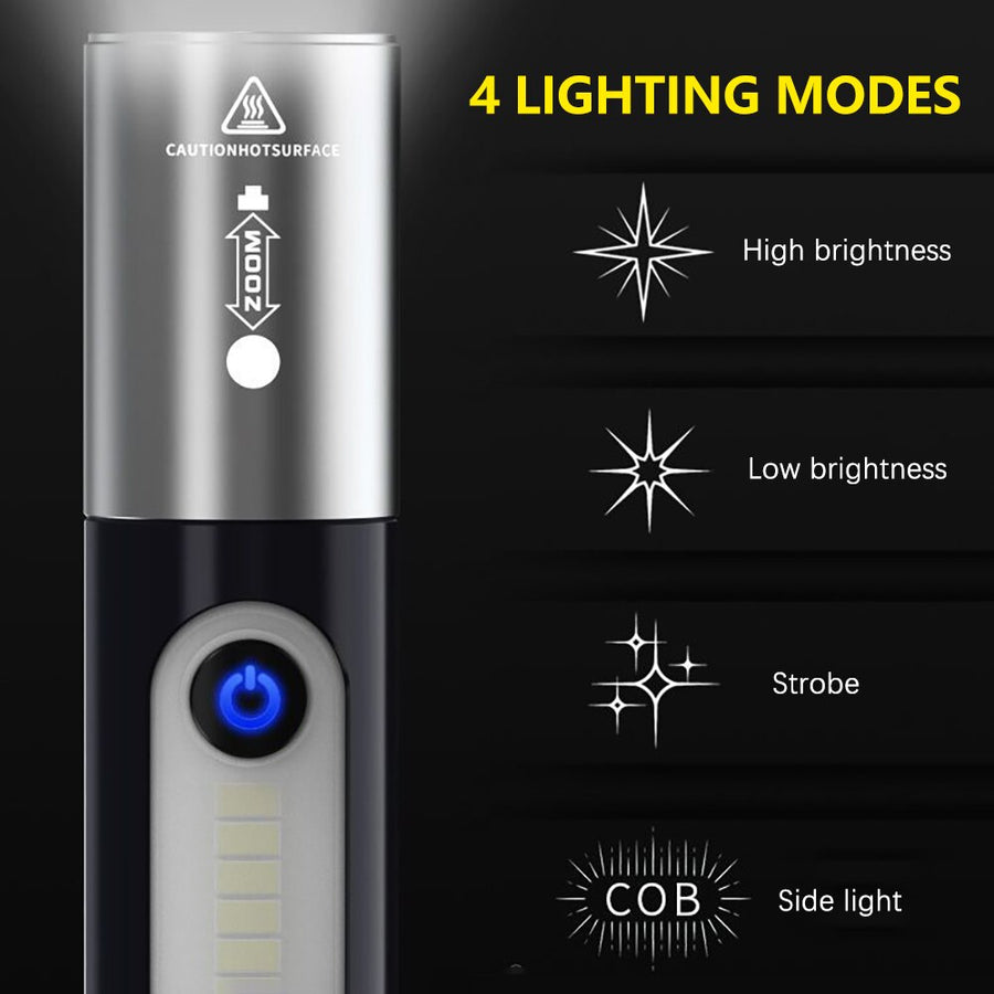 Zoom Ultra-Bright Pocket Led Outdoor Flashlight - Image 2