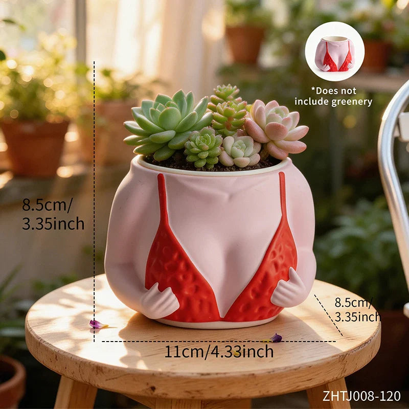 Beach Body Bikini Plant Pot