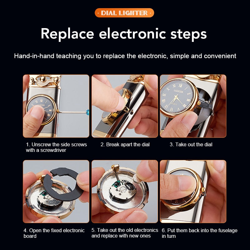 2in1 Elegant Windproof Lighter Watch - Image 3