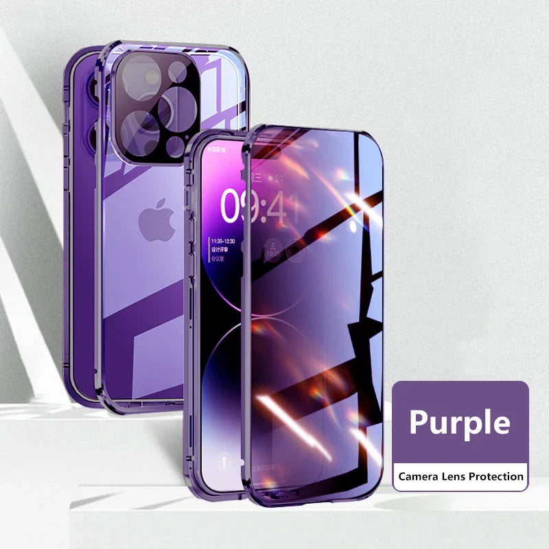 Invisible Shield Full Cover Anti-Peep Privacy Magnetic Phone Case - Image 12