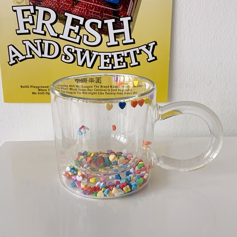 Korean Double Layer Glass Cup - Image 4