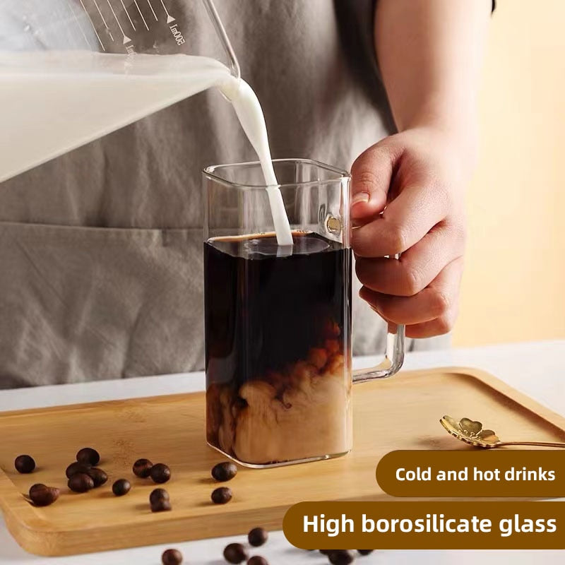Stylish Square Large Capacity Mug with Straw - Image 8