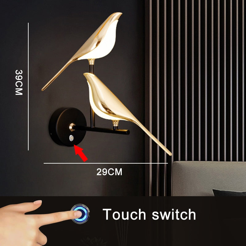 Modern Nordic Wall Bird Lamp - Image 3
