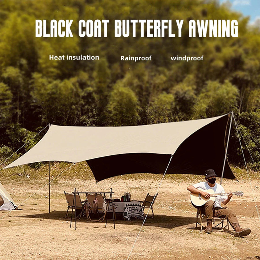 Large Butterfly Ultralight Rainproof Camping Tarps Shelter - Image 1