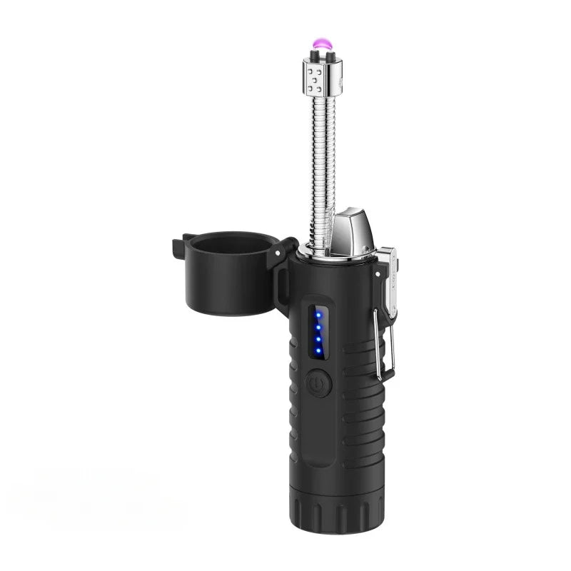 Metal Windproof Heavy Duty Waterproof Flashlight Lighter - Image 9