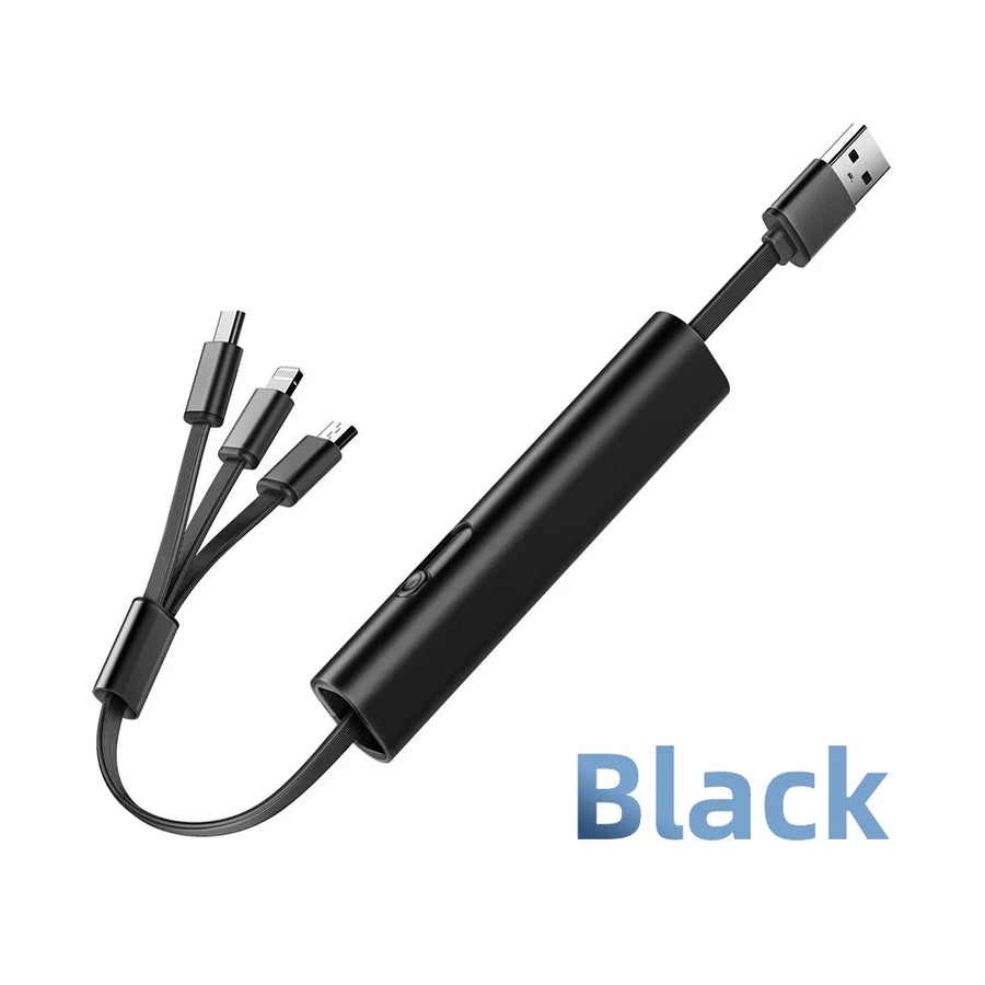 3in1 Metal Anti-Scratch Fast USB Smart Charging Cable - Image 9