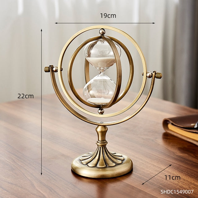 Time Charmer Metal Hourglass Decor - Image 7