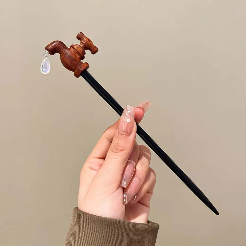 Water Drop Faucet Hair Stick - Image 6