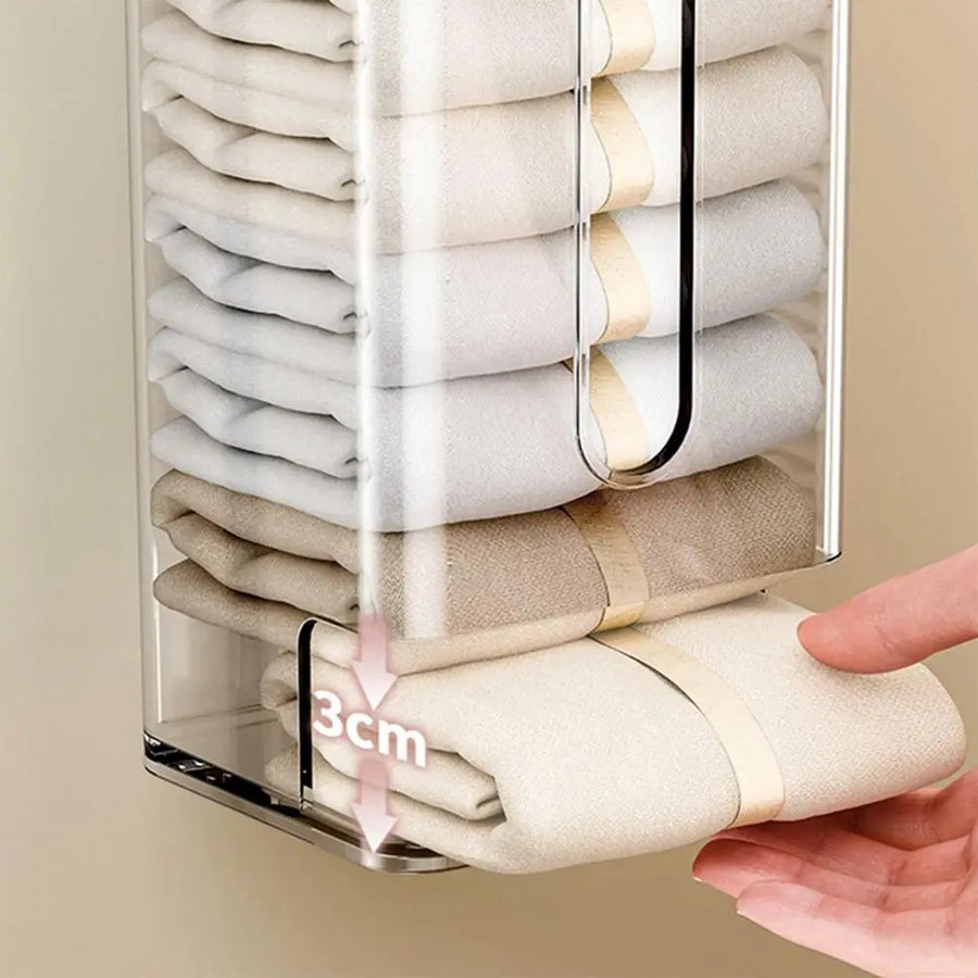 Transparent Multifunctional Wall-Mounted Sock Organizer - Image 8