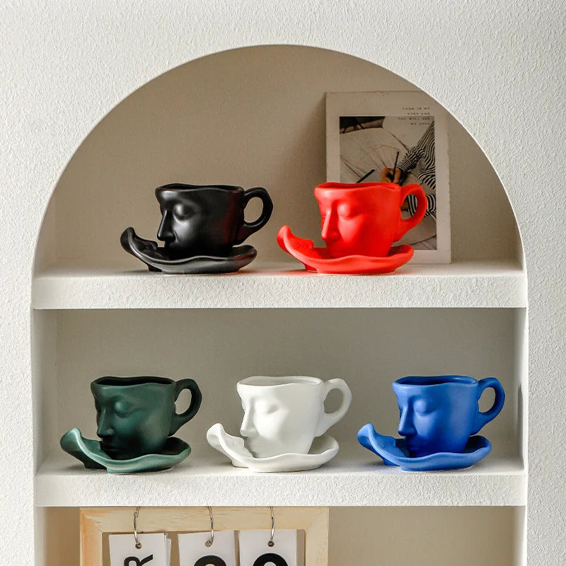 Love Forever Kiss Ceramic Mug - Image 1