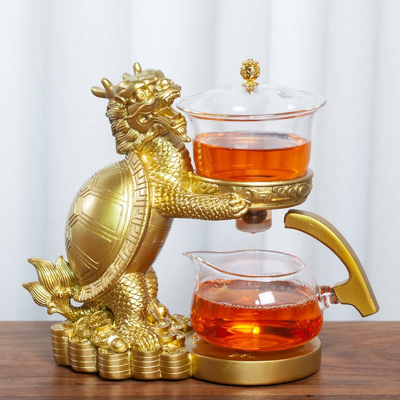 Mystic Golden Dragon Teapot - Image 9