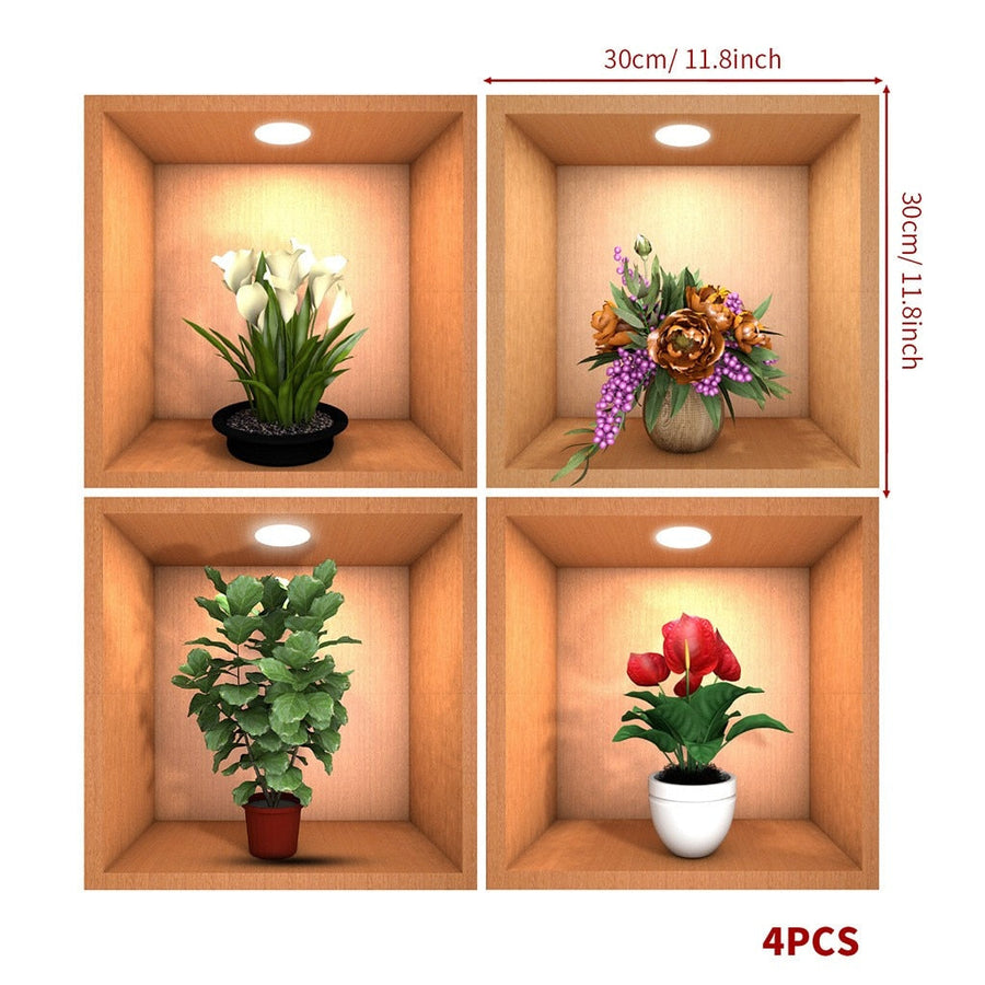 Wall Decorative Potted Plant Stickers - Image 4