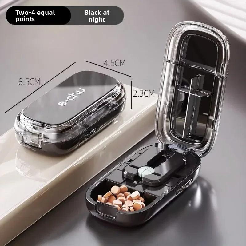 Pocket Size Dustproof Pill Cutter Organizer - Image 5