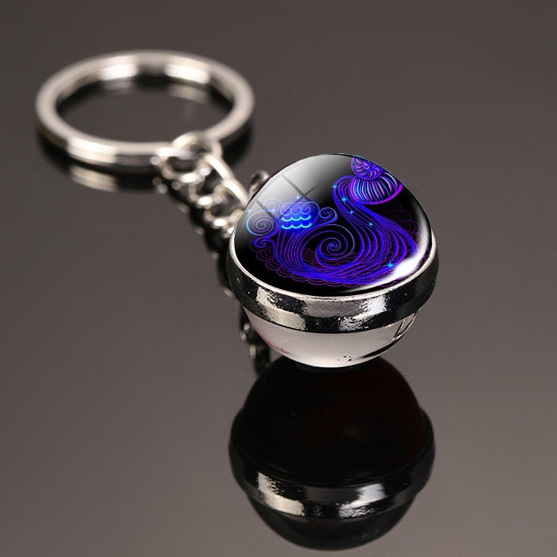 Cosmic Luminous Glass Keychain - Image 5