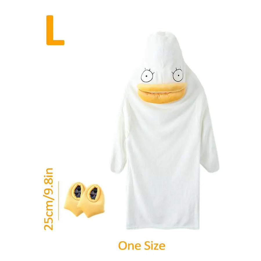 Confused Duck Warm Adult Pajamas Costume - Image 7