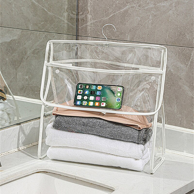 Waterproof Transparent Hanging Bathroom Organizer Bag - Image 5