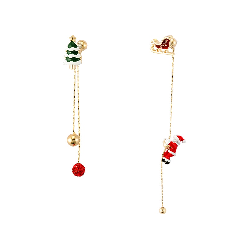 Creative Happy Christmas Time Earrings - Image 4