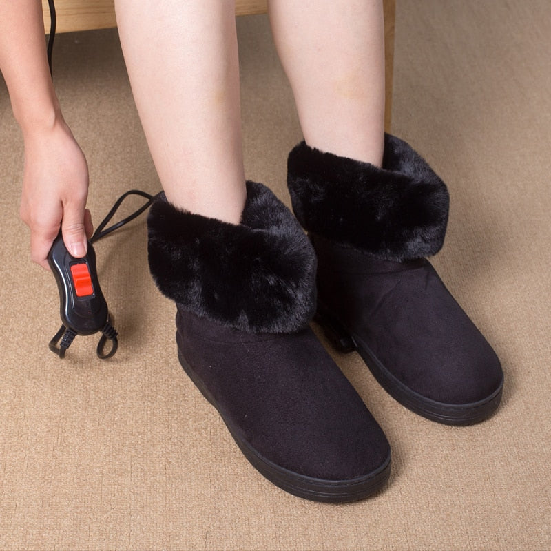 Rechargeable Heated Indoor Winter Slippers - Image 1