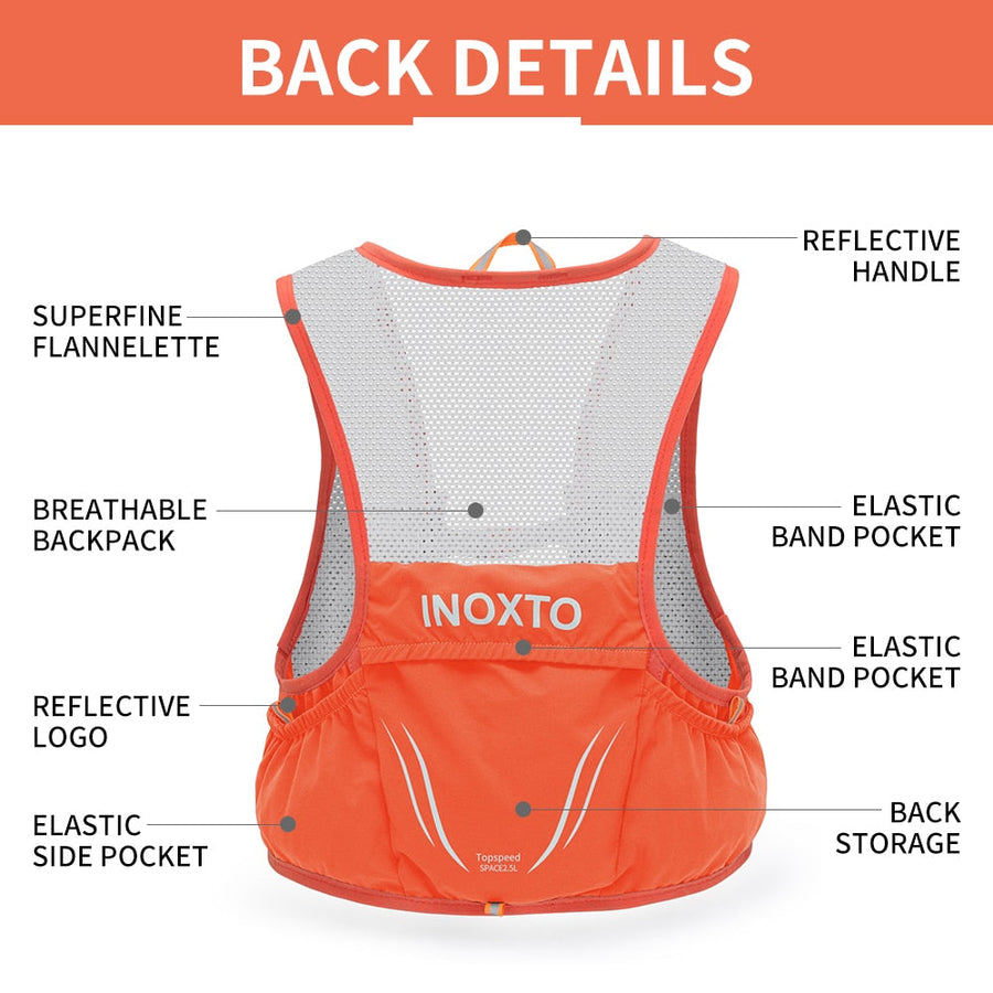 Hike Racer Breathable Vest Running Backpack - Image 3