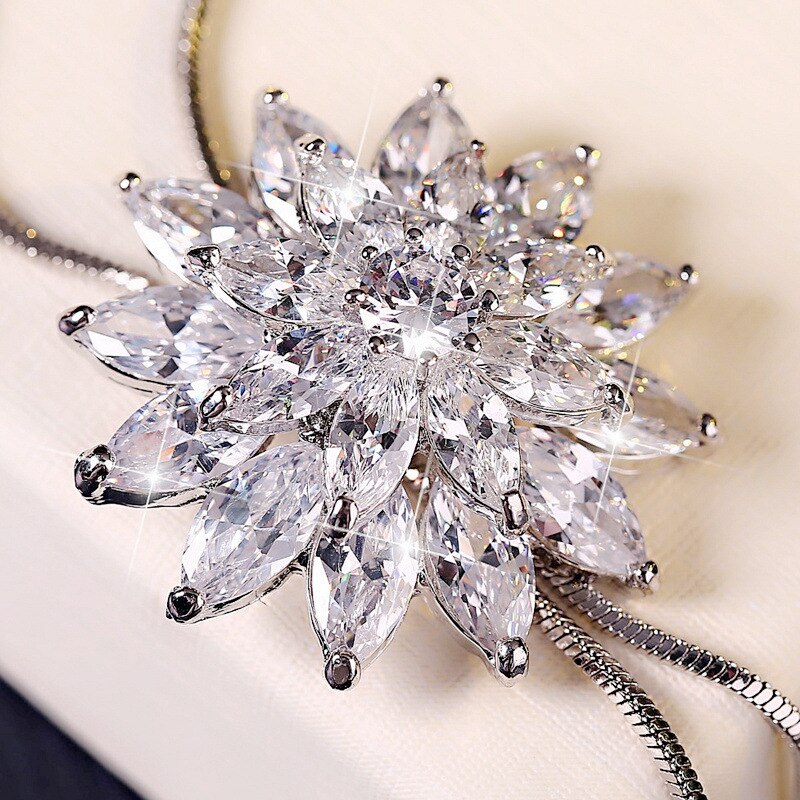 Winter Sparkle Snowflake Necklace - Image 1