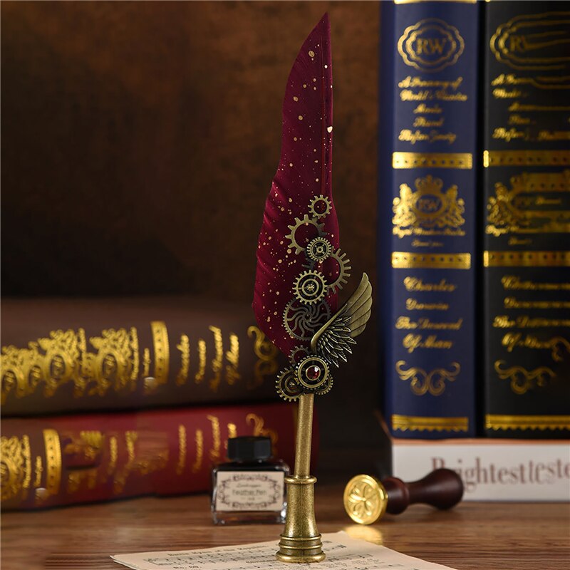 Phoenix Feather Mechanic Calligraphy Pen Set - Image 12
