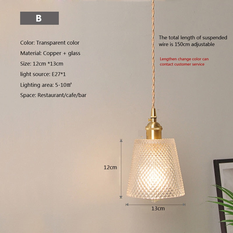 Nordic Brilliance Transparent Glass Pendant Lamp - Image 25