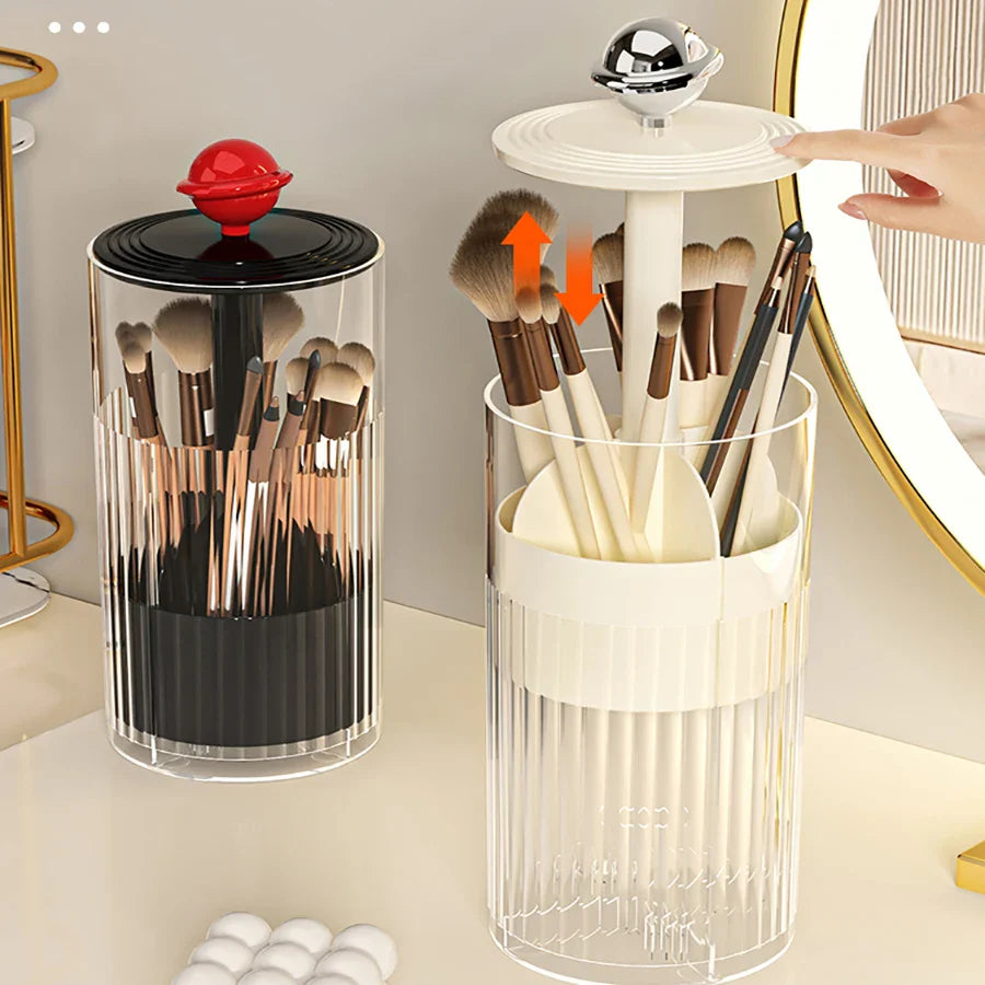Auto Lift & Luxe Makeup Brush Organizer - Image 3