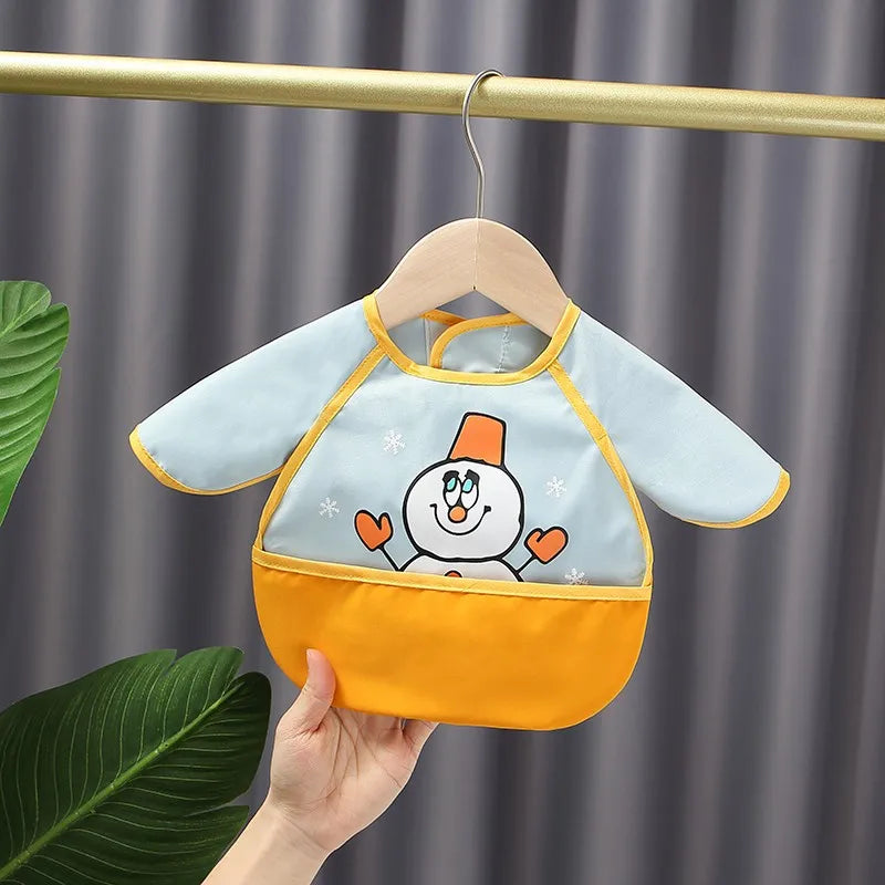 Waterproof Cartoon Baby Easy-to-Clean Bibs - Image 9