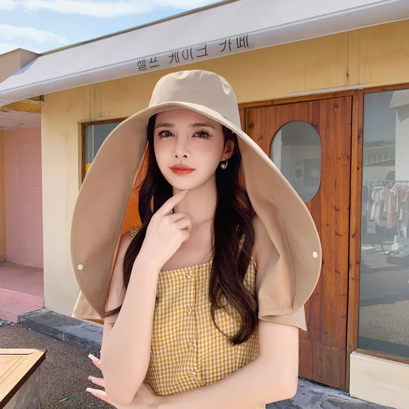 Sun Guard Oversized UV Protection Hat - Image 10