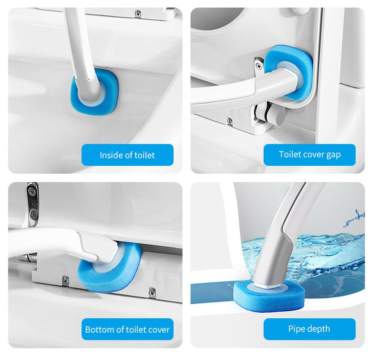 Disposable Long Handle Cleaning Pro Toilet Brush - Image 6