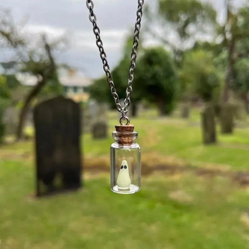 Mystic Night Glow Ghost Necklace - Image 0