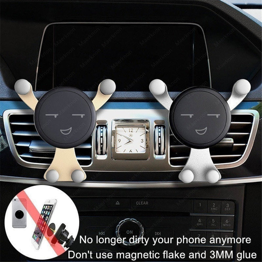 Gravity Support Air Vent Clip Car Phone Holder - Image 3