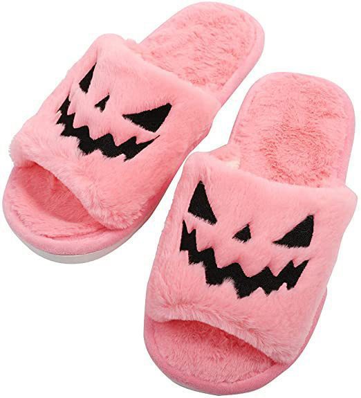 Soft Scary Pumpkin Slippers - Image 3