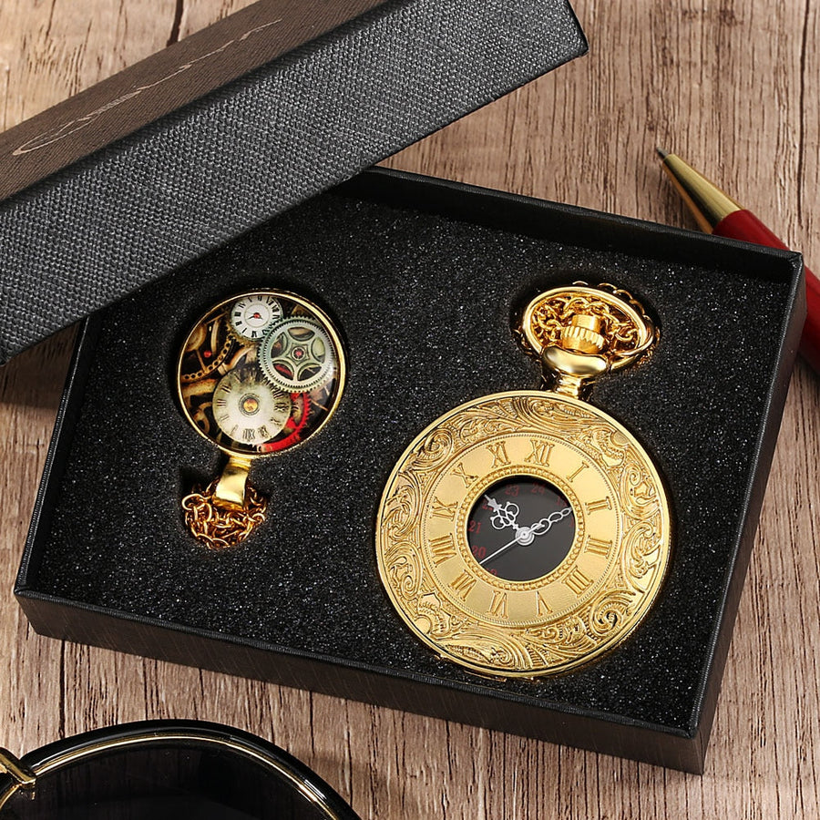 Digital Stainless Steel Pocket Watch Gift Set - Image 31