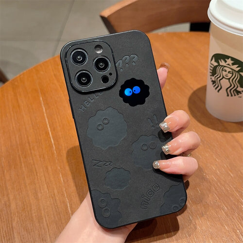 Cute Monster Shockproof Leather iPhone Case - Image 0