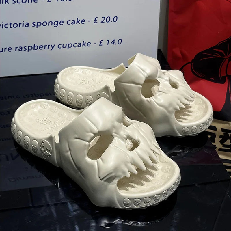 Bone Walk Skull Slide Sandals