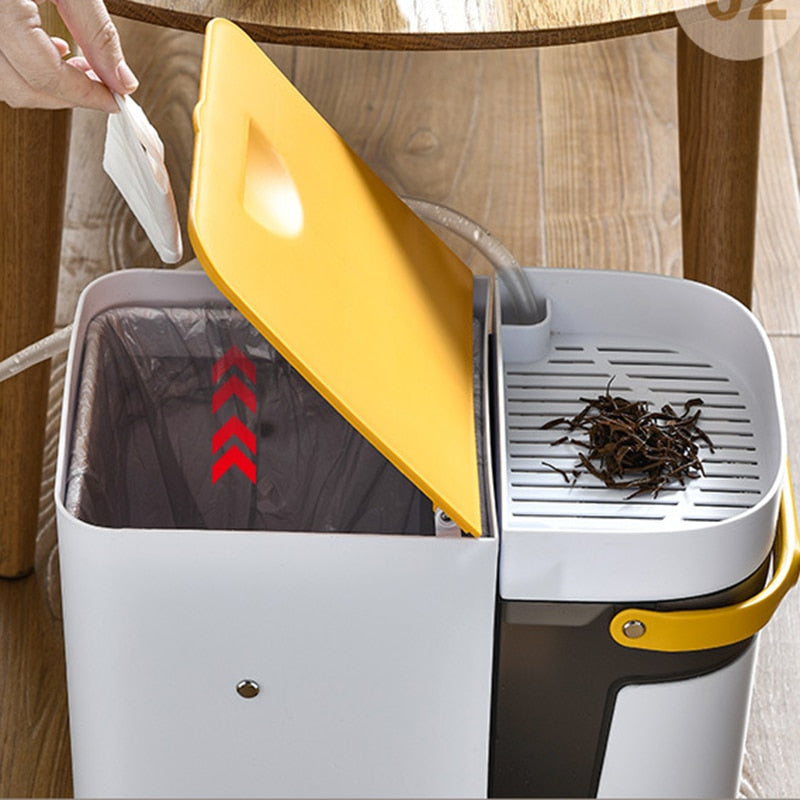 2in1 Dry & Wet Storage Easy Trash Can - Image 4