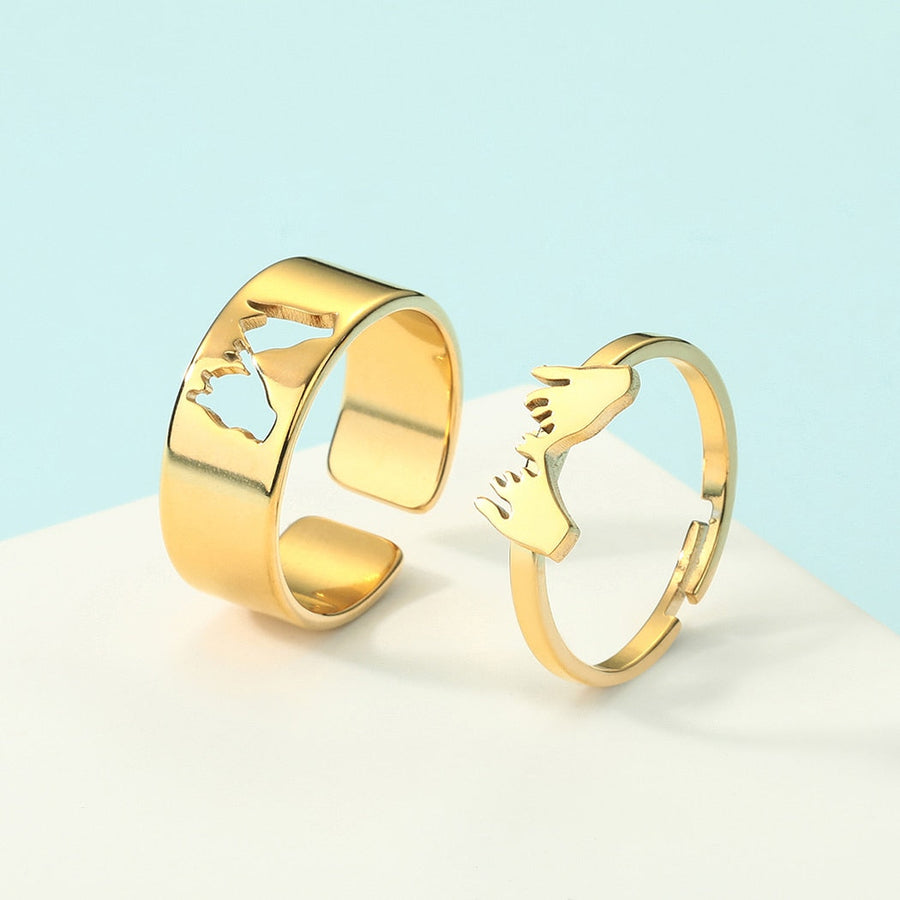 2pcs Together Forever Couple Rings - Image 13