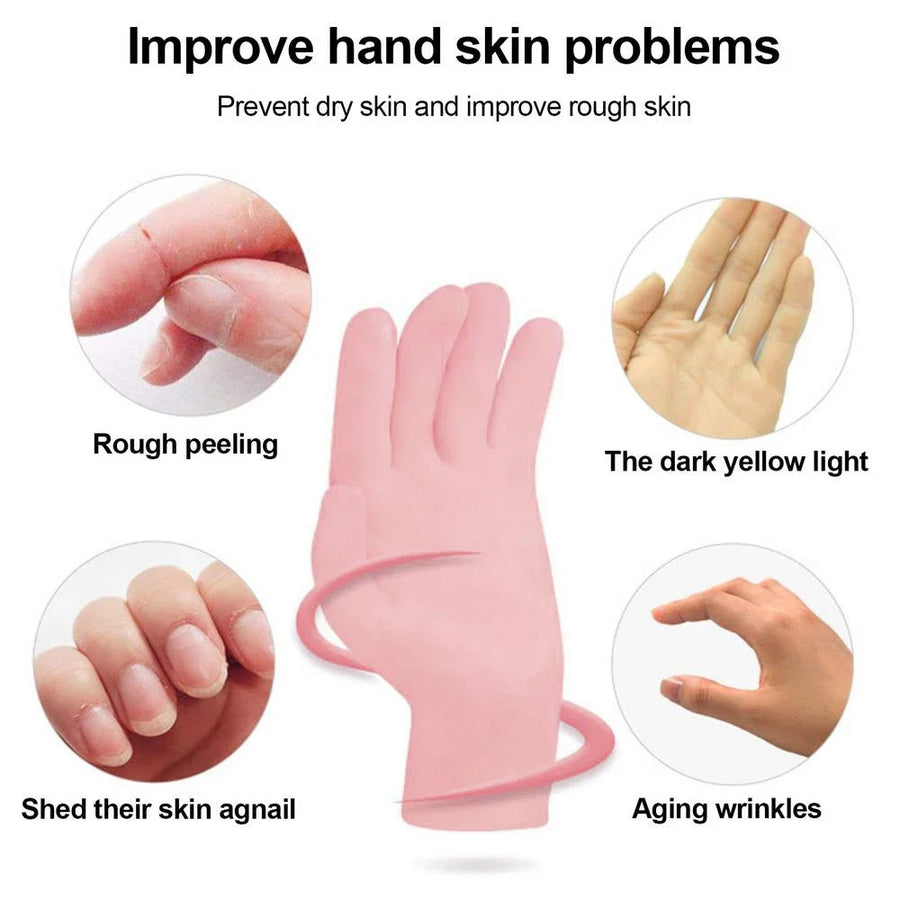 Waterproof Aqua Care Silicone Spa Gloves - Image 1