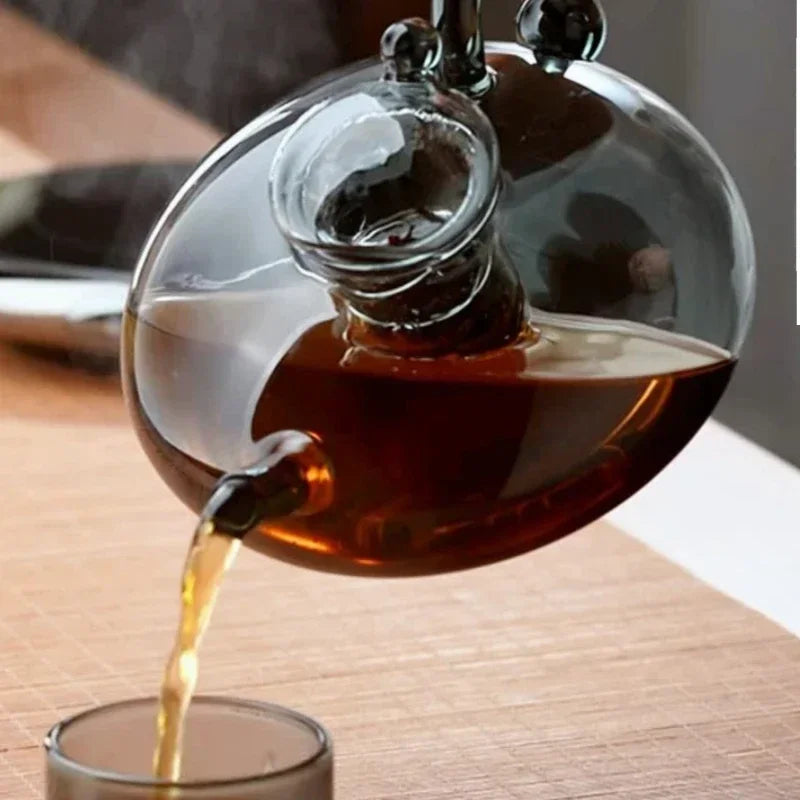 Pure Brew Aesthetic Heat-Resistant Glass Teapot - Image 4
