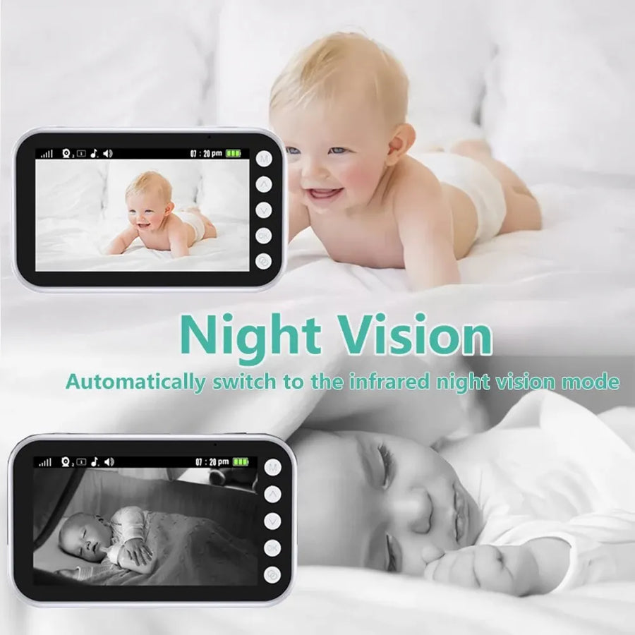 Baby Monitor Surveillance Night Vision Music Nanny Camera - Image 2