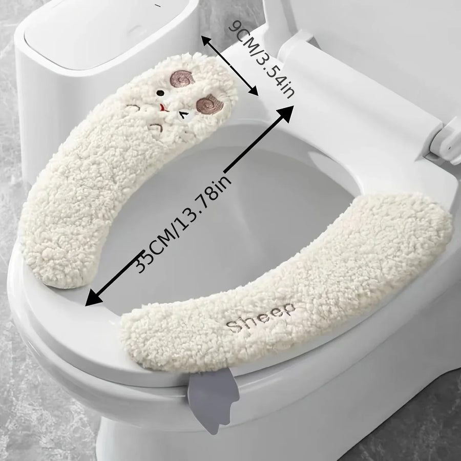 Cozy Plush Warm Toilet Seat Cover - Image 5