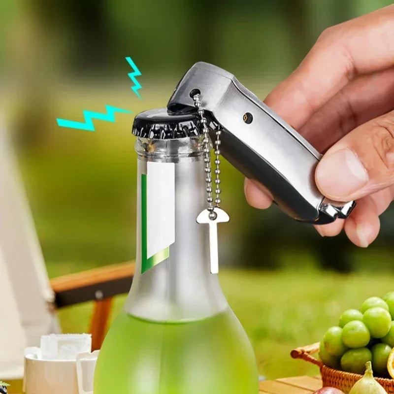 Outdoor Portable Metal Folding Knife Lighter - Image 4
