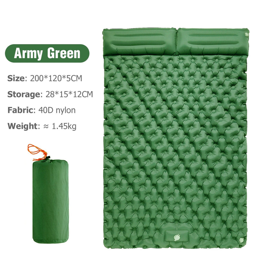 Portable Inflatable Built-in Pillow Nature Nest Camping Bed - Image 7