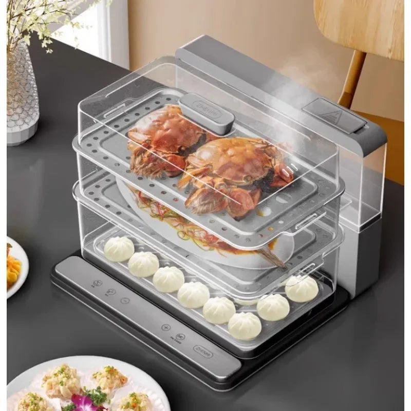 Multi Cook Triple Layer Electric Food Steamer - Image 2