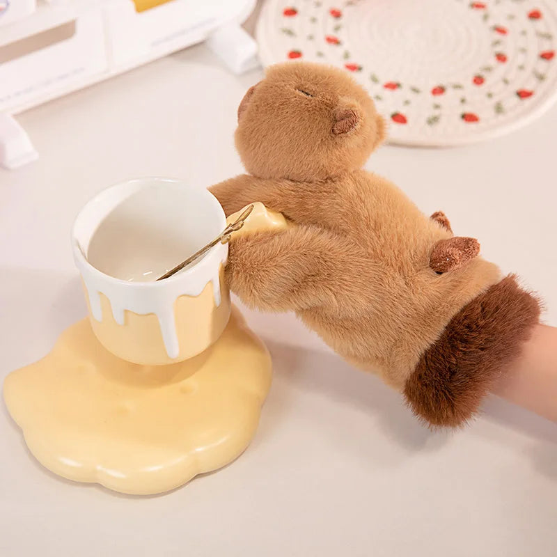 Cute Plush Cartoon Animals Soft Warm Gloves - Image 3
