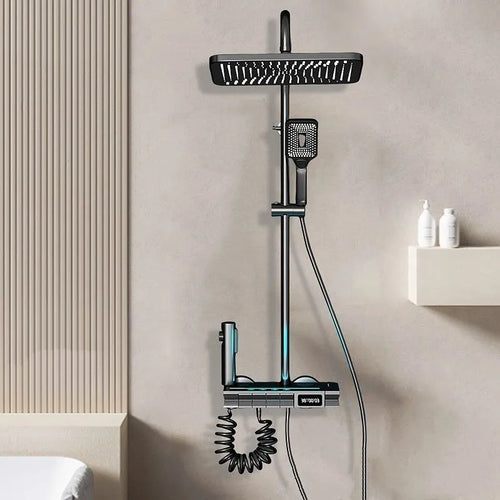 Elegant Nordic Piano Key Style Ambient Light Shower Set - Image 0