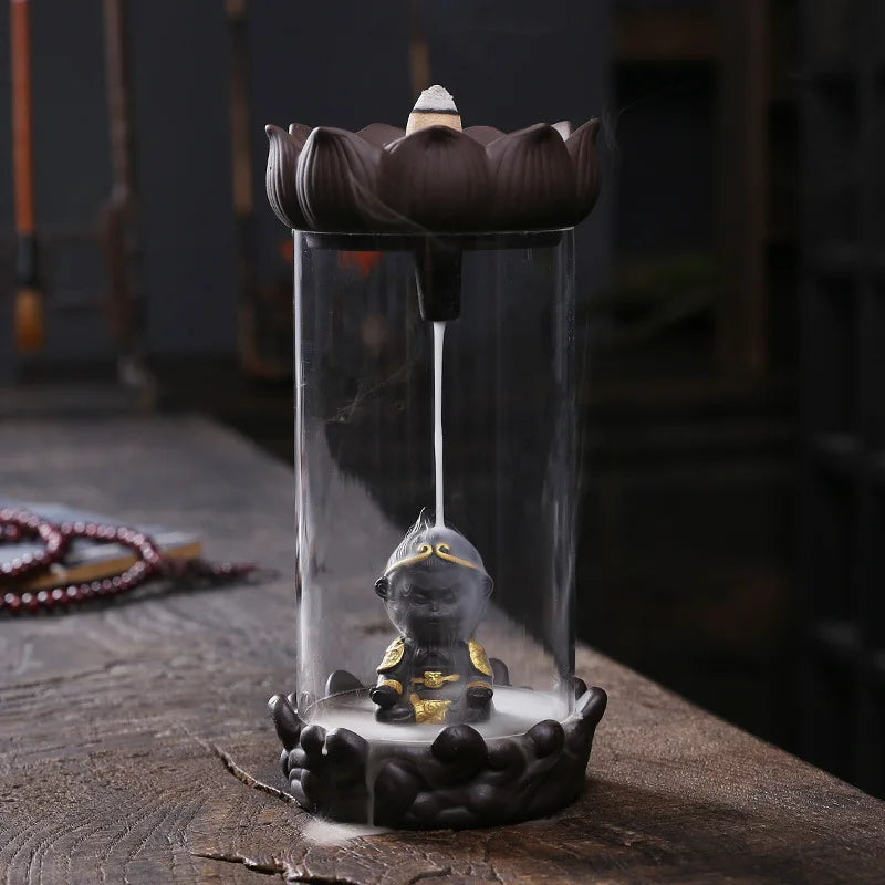 Zen Serenity Smoke Meditation Waterfall Burner - Image 1
