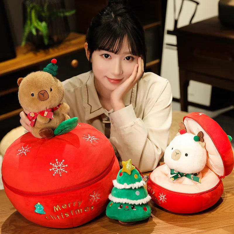 Christmas Theme Soft Snuggly Plush Toy Set - Image 3