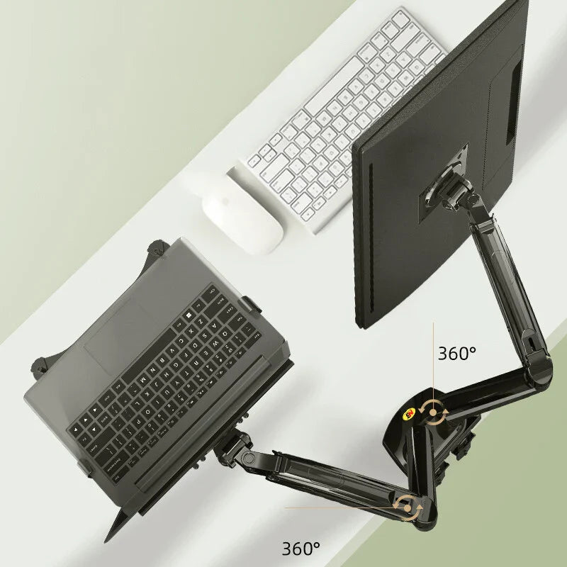 Dual Arm Adjustable Laptop Monitor Riser Mount - Image 2